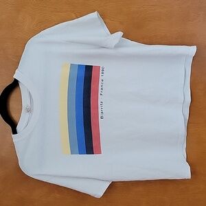 John Galt Vintage 1990 Biarritz France T-Shirt Tee  Retro Style  Size OS